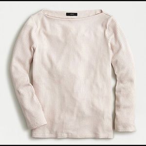 J.Crew Ribbed Bateau Neckline Top